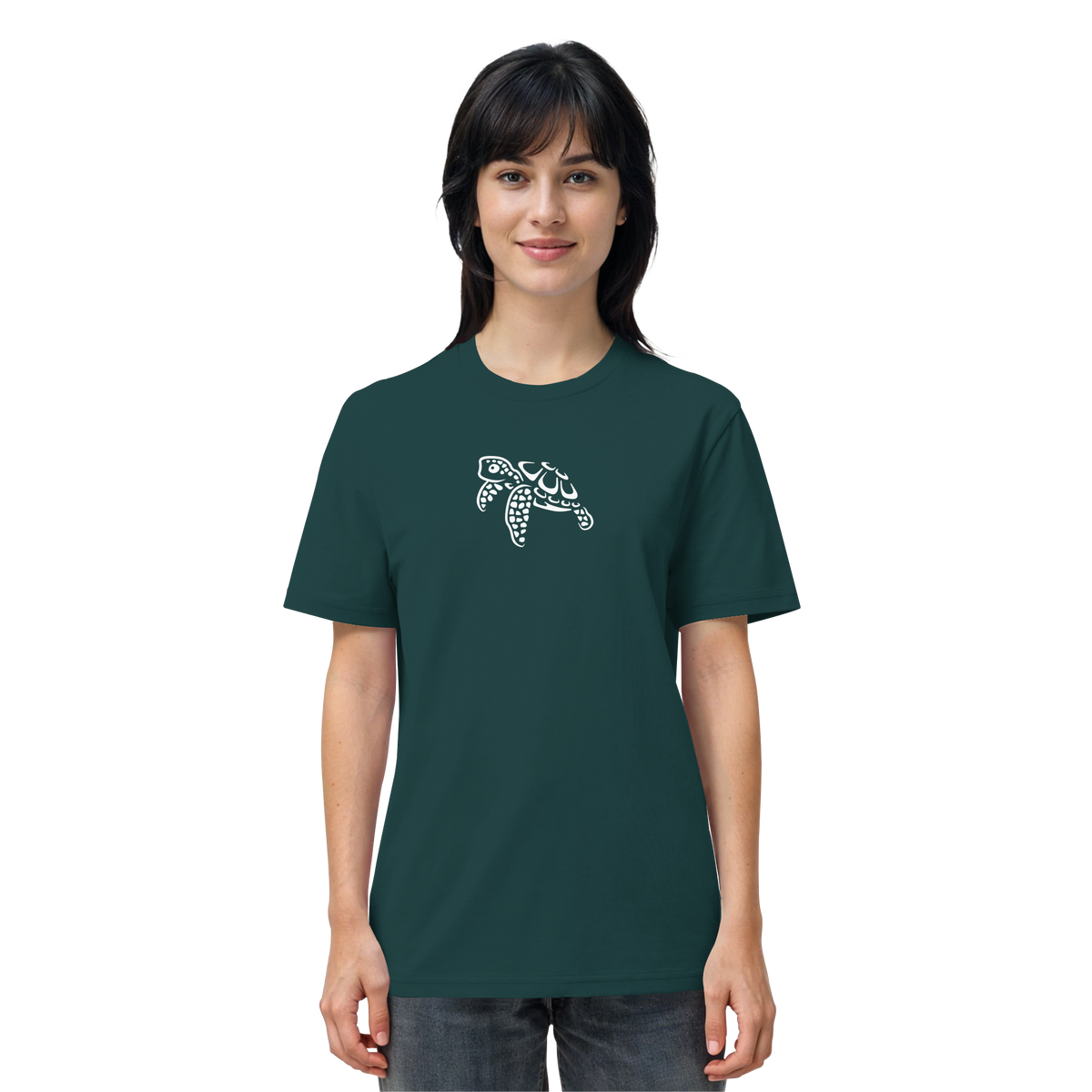 schwimmende Meeres-Schildkröte - Organic Shirt