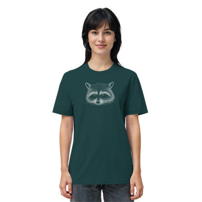 Waschbär Illustration Kritzelkunst - Organic Shirt