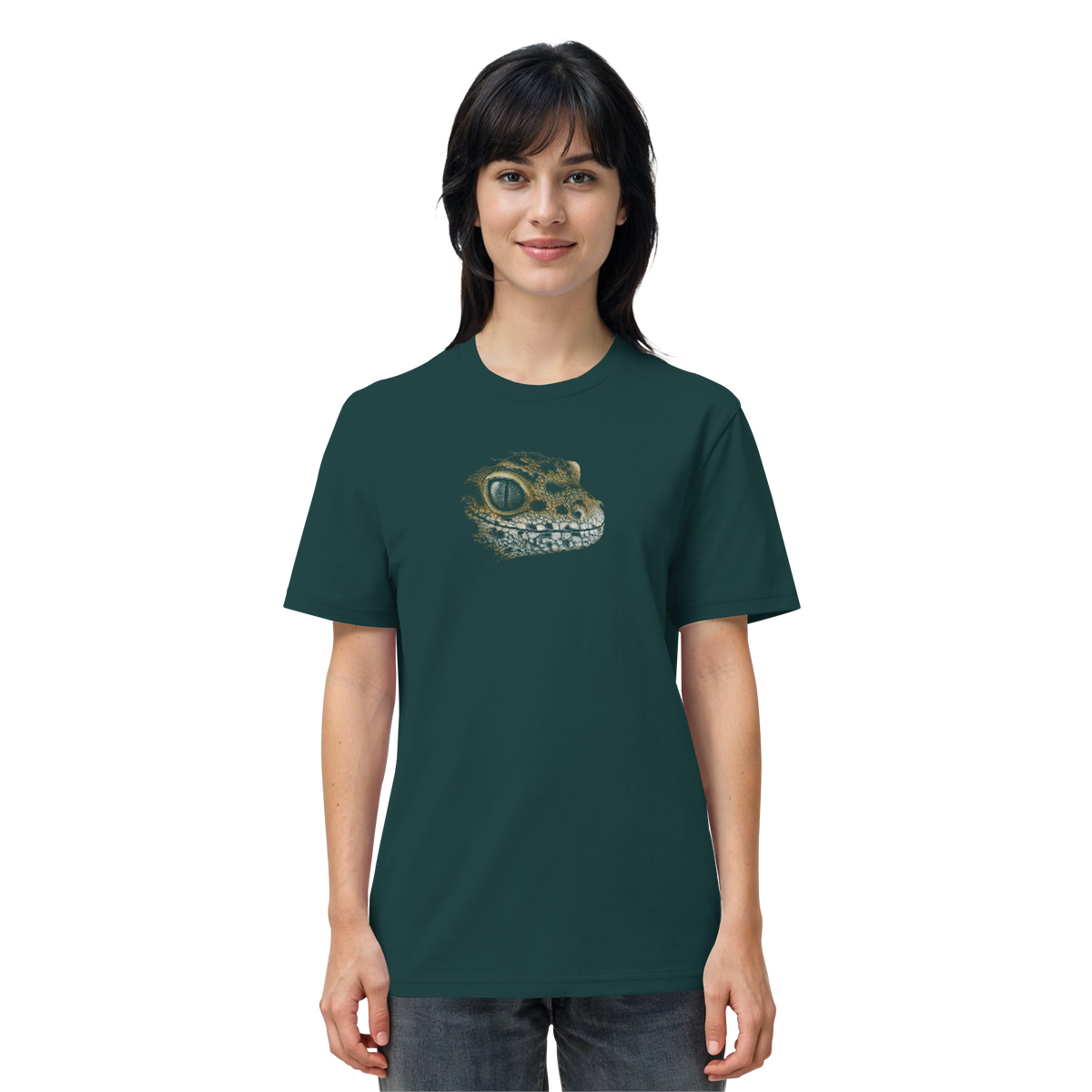 Leopard Gecko Skizze Kritzelkunst - Organic Shirt