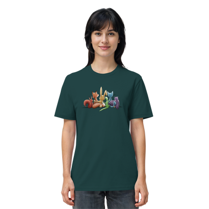 Regenbogen Tiere für Freundschaft, Toleranz und Vielfalt - Organic Shirt