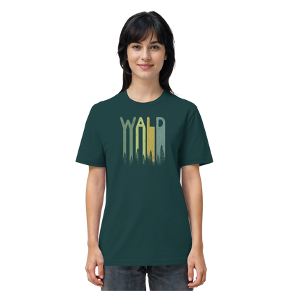 Wald Retro Forst Schriftzug - Organic Shirt
