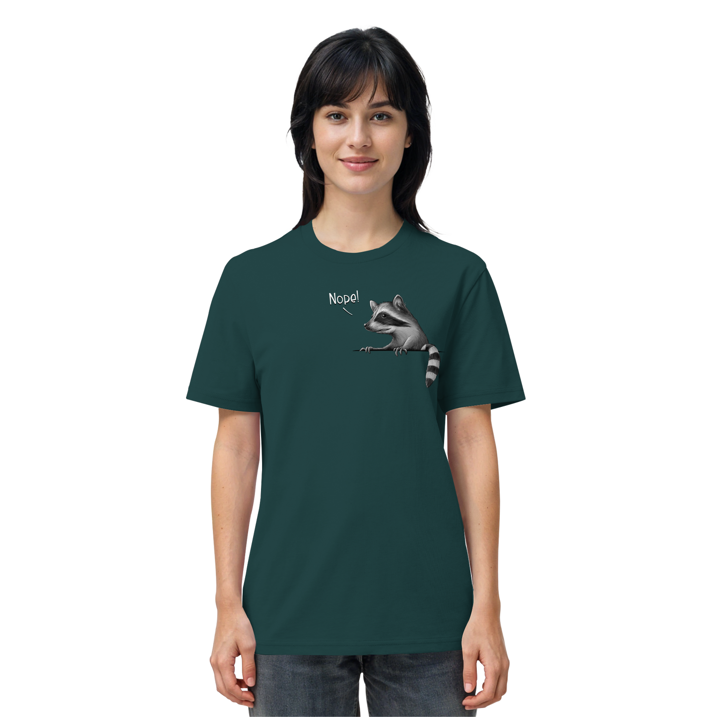 Nope! Frecher verwegener Waschbär - Organic Shirt