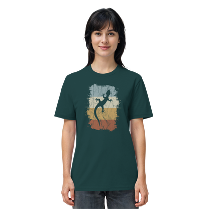 Retro Gecko Salamander Silhouette - Organic Shirt