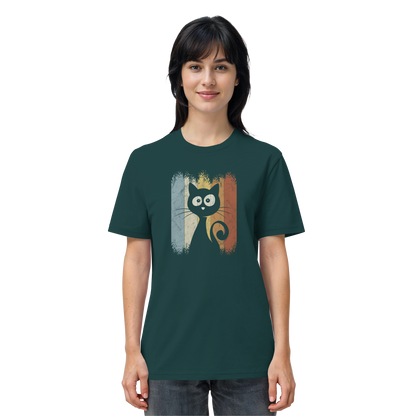 Retro Katze Silhouette - Organic Shirt