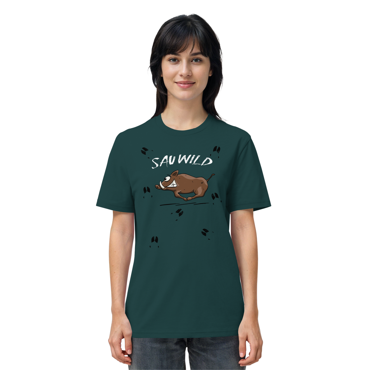 Sauwild wilde Sau | Wildschwein Keiler - Organic Shirt