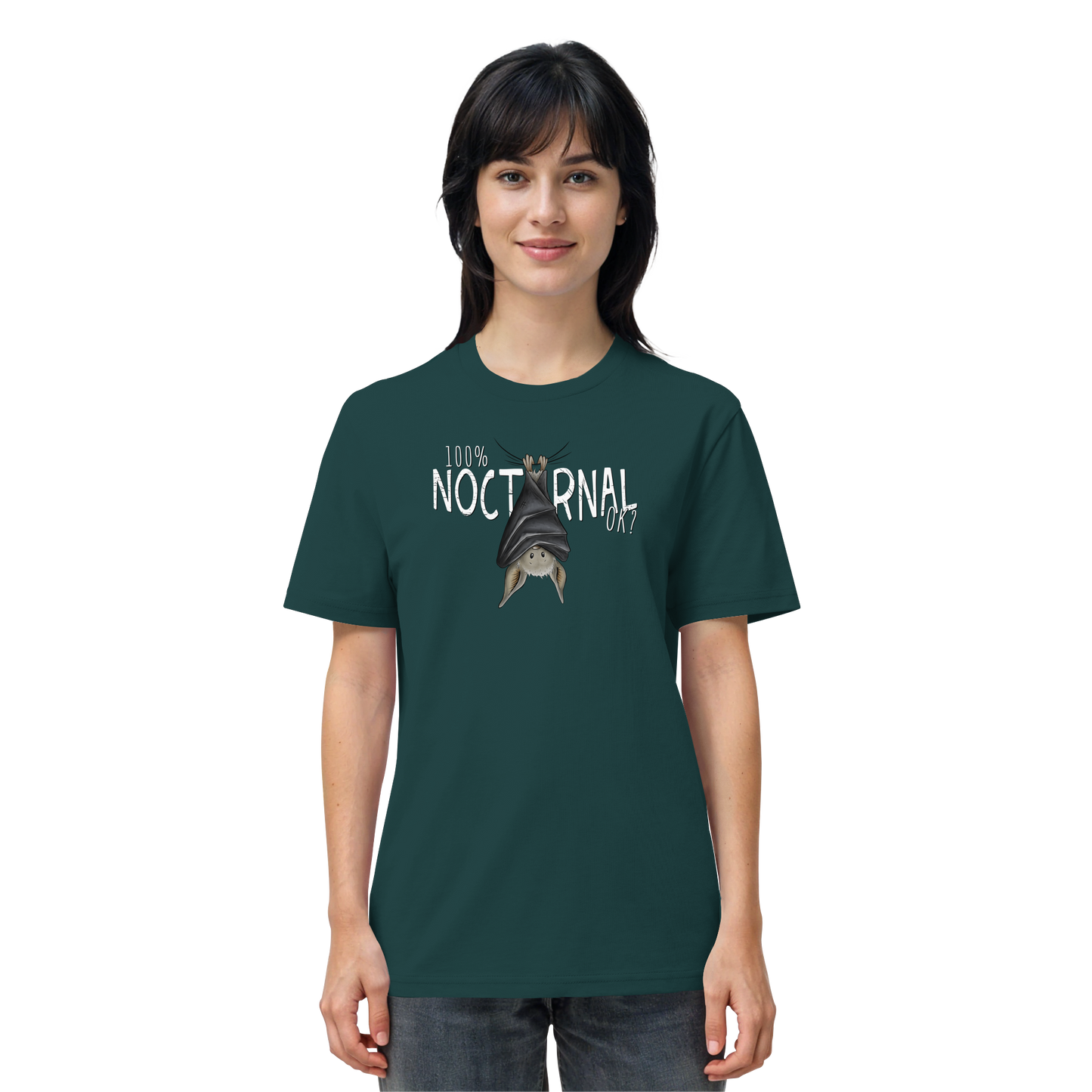 100% nachtaktive Fledermaus - Organic Shirt