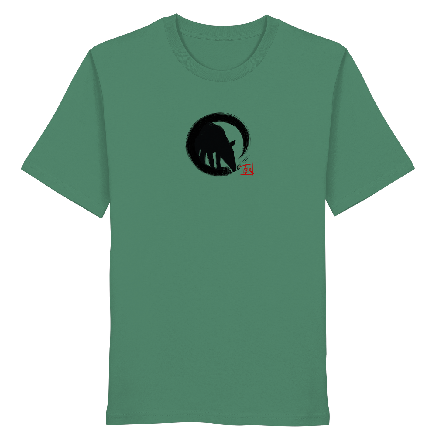 Zen Tapir im japanischen Enso Kreis - Organic Shirt