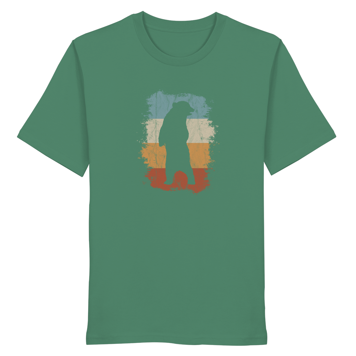 Retro Bären-Silhouette - Organic Shirt