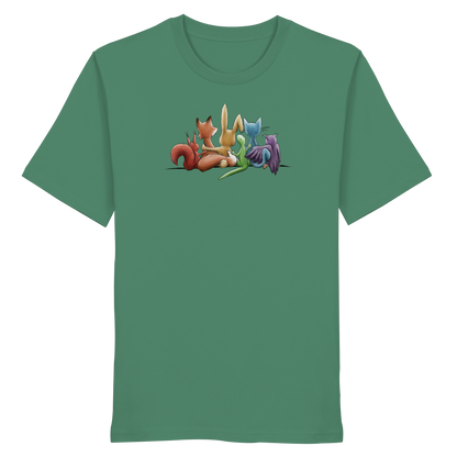 Regenbogen Tiere für Freundschaft, Toleranz und Vielfalt - Organic Shirt