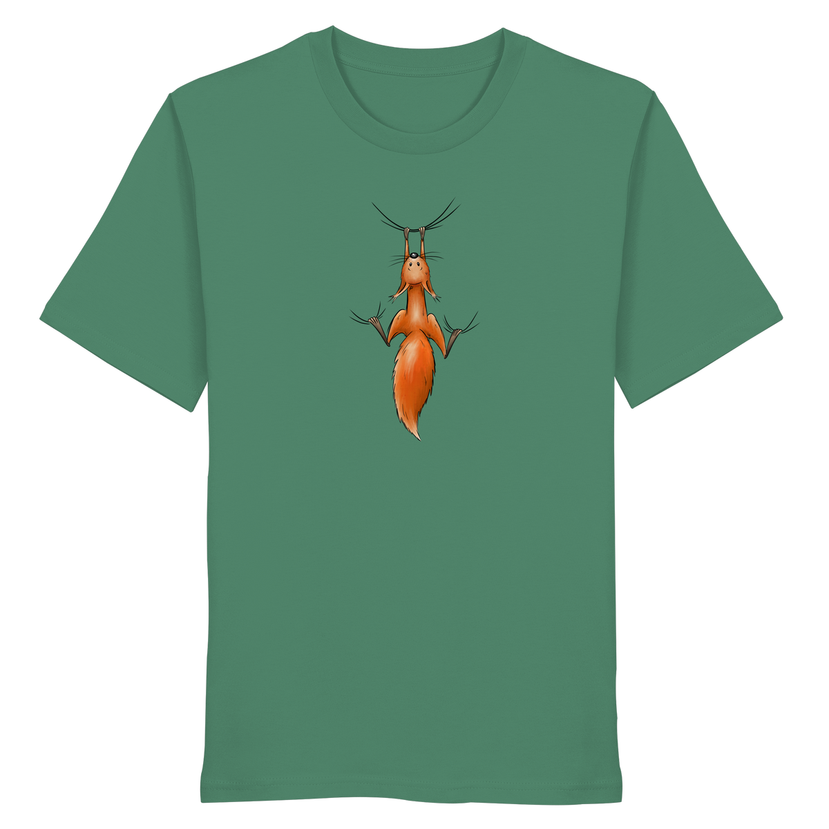 Rotes Eichhörnchen hängt ab - Organic Shirt