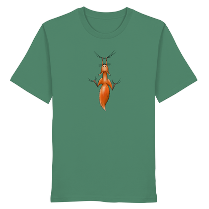 Rotes Eichhörnchen hängt ab - Organic Shirt