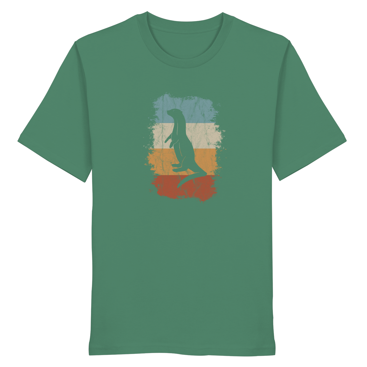 Retro Otter Fischotter Silhouette - Organic Shirt