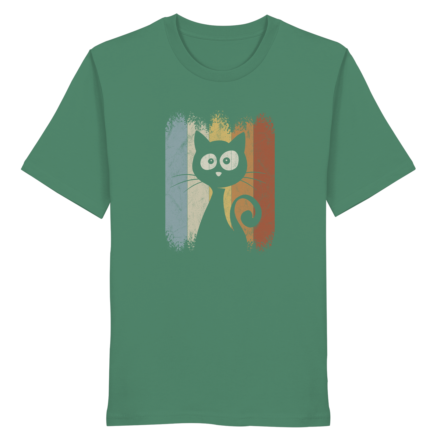 Retro Katze Silhouette - Organic Shirt