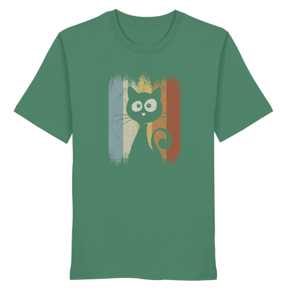 Retro Katze Silhouette - Organic Shirt