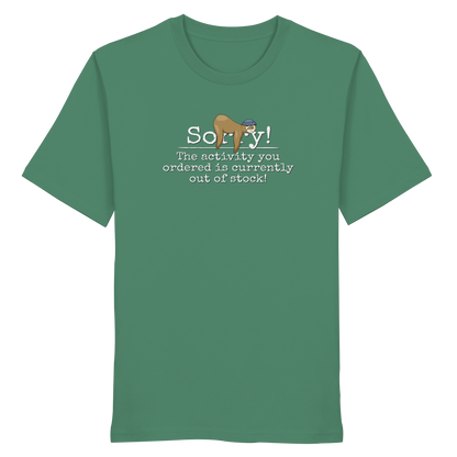 No-Activity Faultier - Organic Shirt