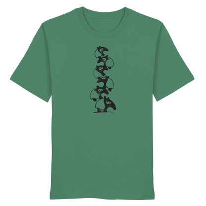 Lustiger Haufen aus Schabracken-Tapiren - Organic Shirt