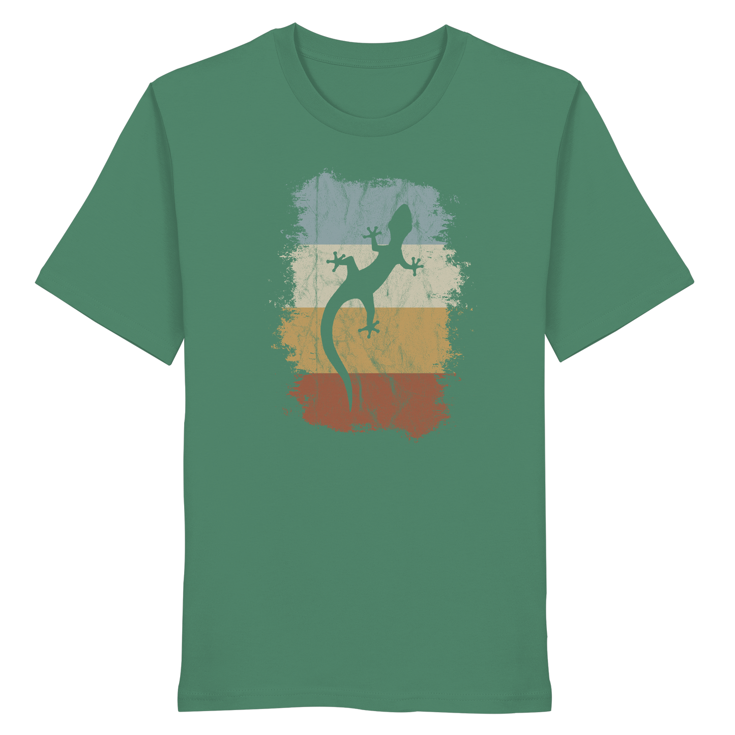 Retro Gecko Salamander Silhouette - Organic Shirt