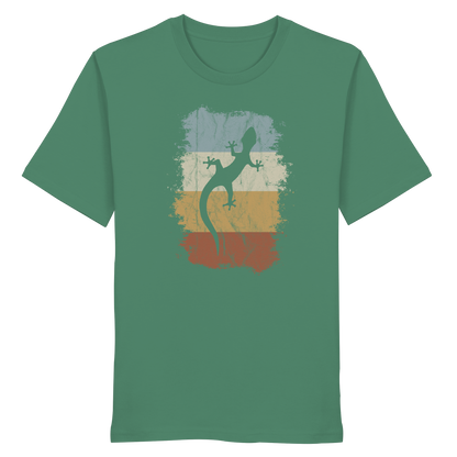 Retro Gecko Salamander Silhouette - Organic Shirt