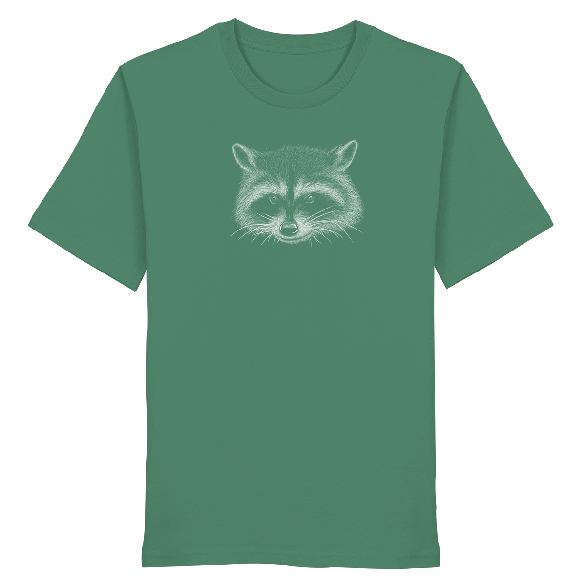 Waschbär Illustration Kritzelkunst - Organic Shirt