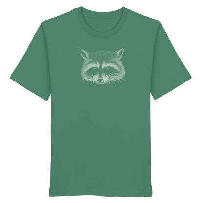 Waschbär Illustration Kritzelkunst - Organic Shirt