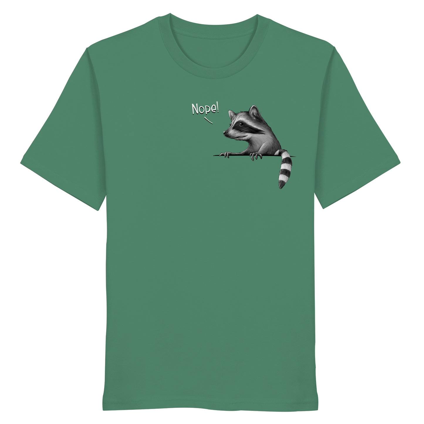 Nope! Frecher verwegener Waschbär - Organic Shirt