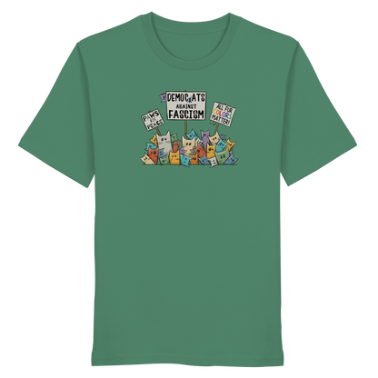 Demo-Katzen gegen Faschismus und für Vielfalt - Organic Shirt