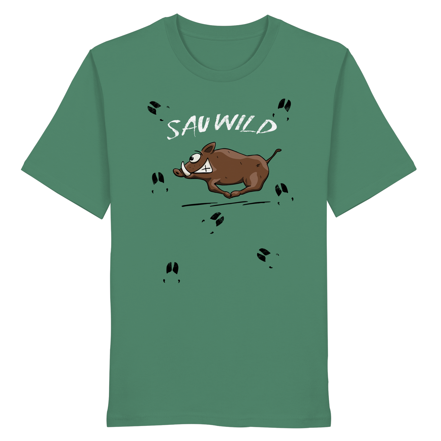 Sauwild wilde Sau | Wildschwein Keiler - Organic Shirt