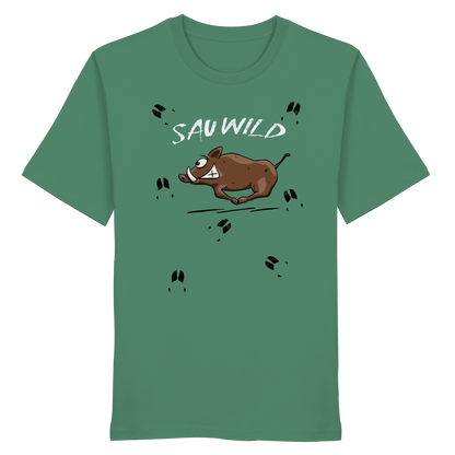 Sauwild wilde Sau | Wildschwein Keiler - Organic Shirt