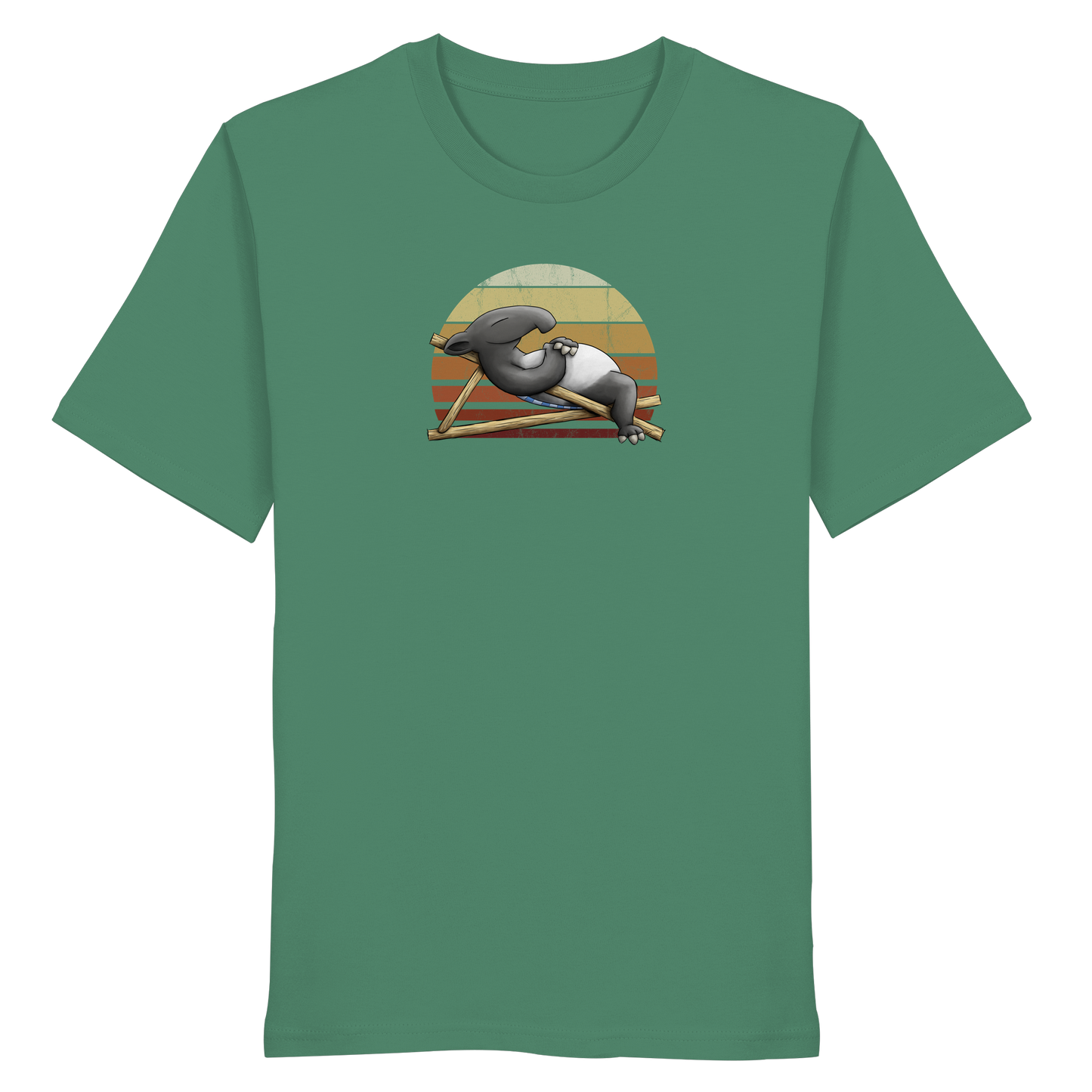Lässiger Retro Sundown Tapir - Organic Shirt