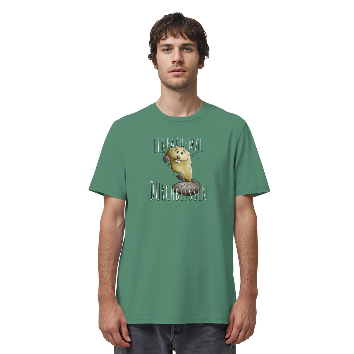 Einfach mal Durchbeissen Biber - Organic Shirt
