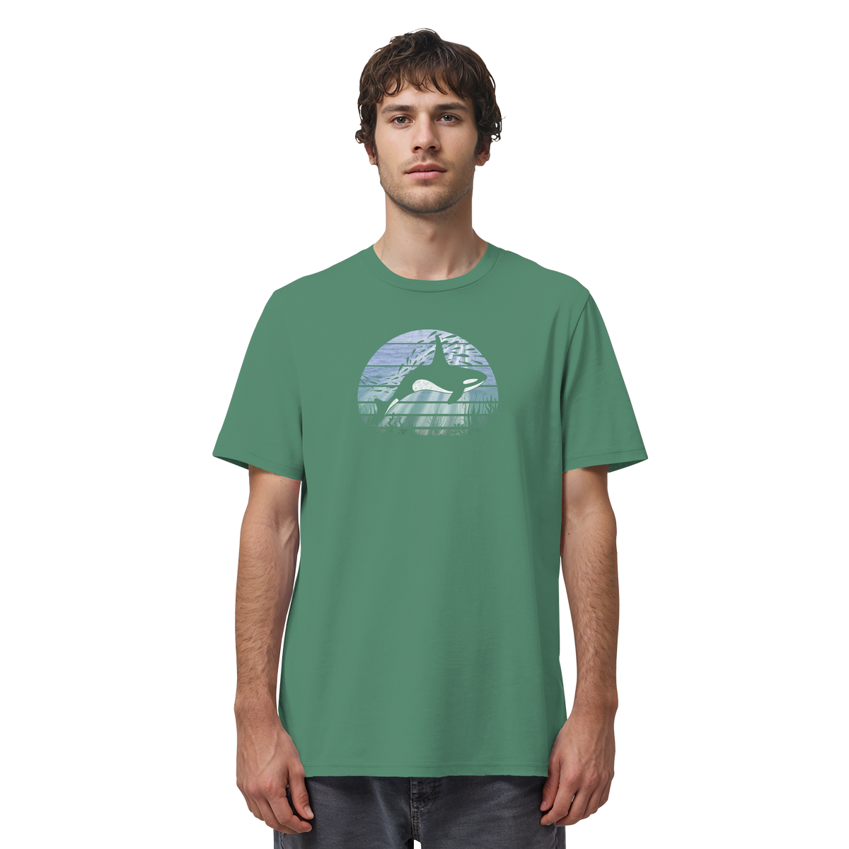 Retro Tiefsee Schwertwal Orca - Organic Shirt