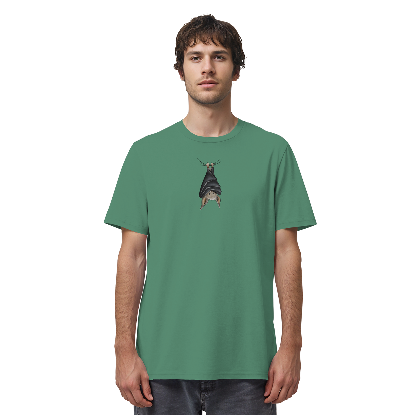 Lustig chillende Fledermaus - Organic Shirt