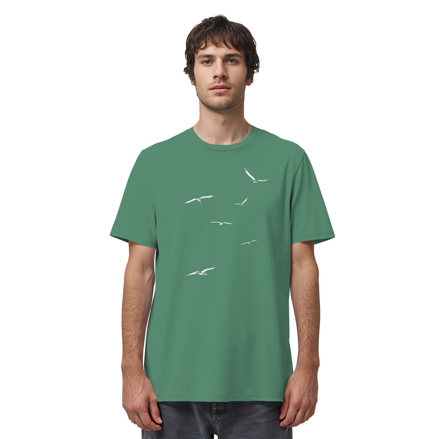 Vogelschwarm – Traum vom Fliegen - Organic Shirt