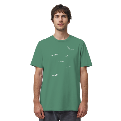 Vogelschwarm – Traum vom Fliegen - Organic Shirt
