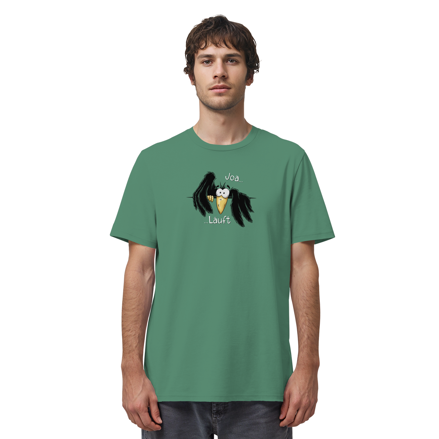 Joa Läuft Krähe gechillter Rabe - Organic Shirt