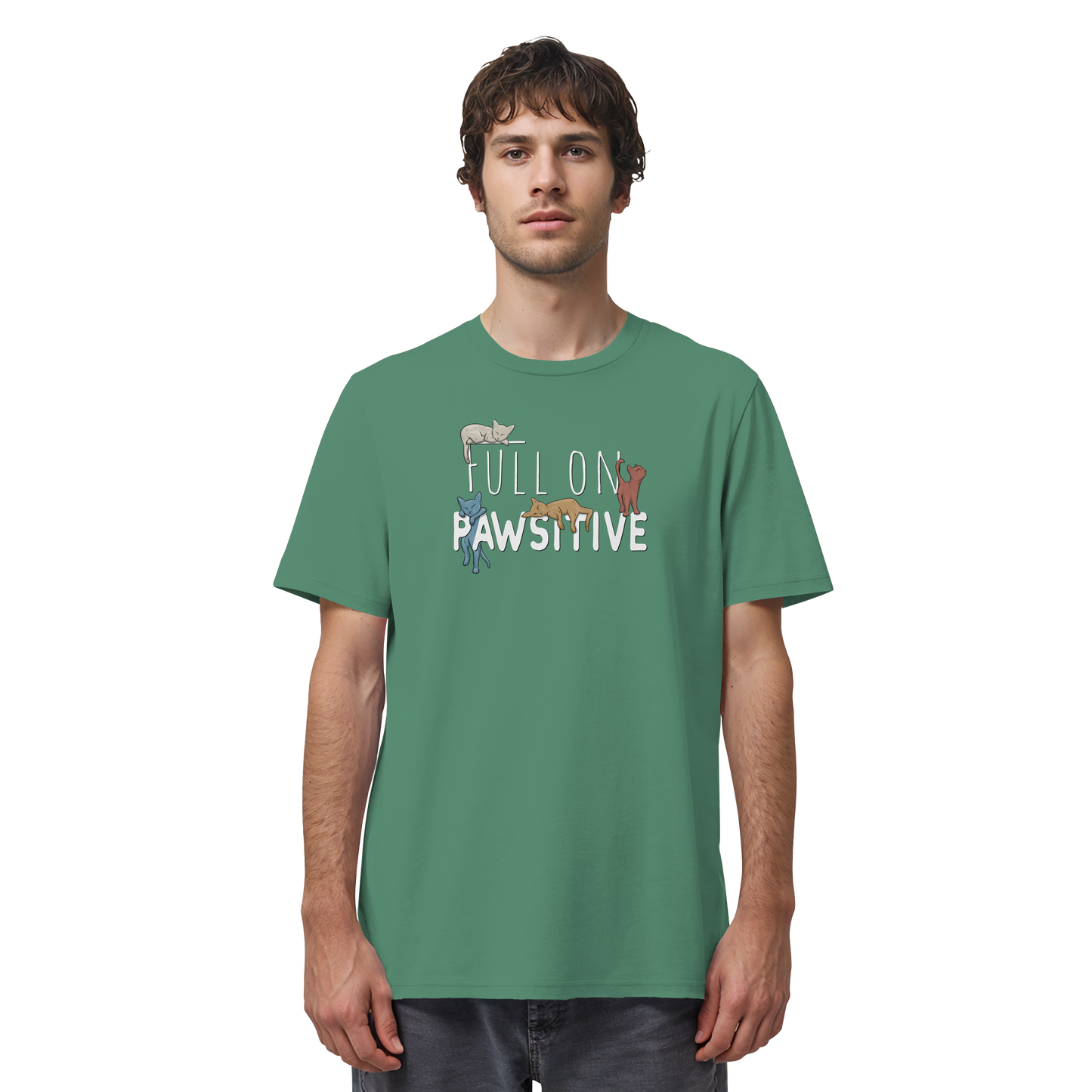 Full On Pawsitive! Gechillte Katzen - Organic Shirt