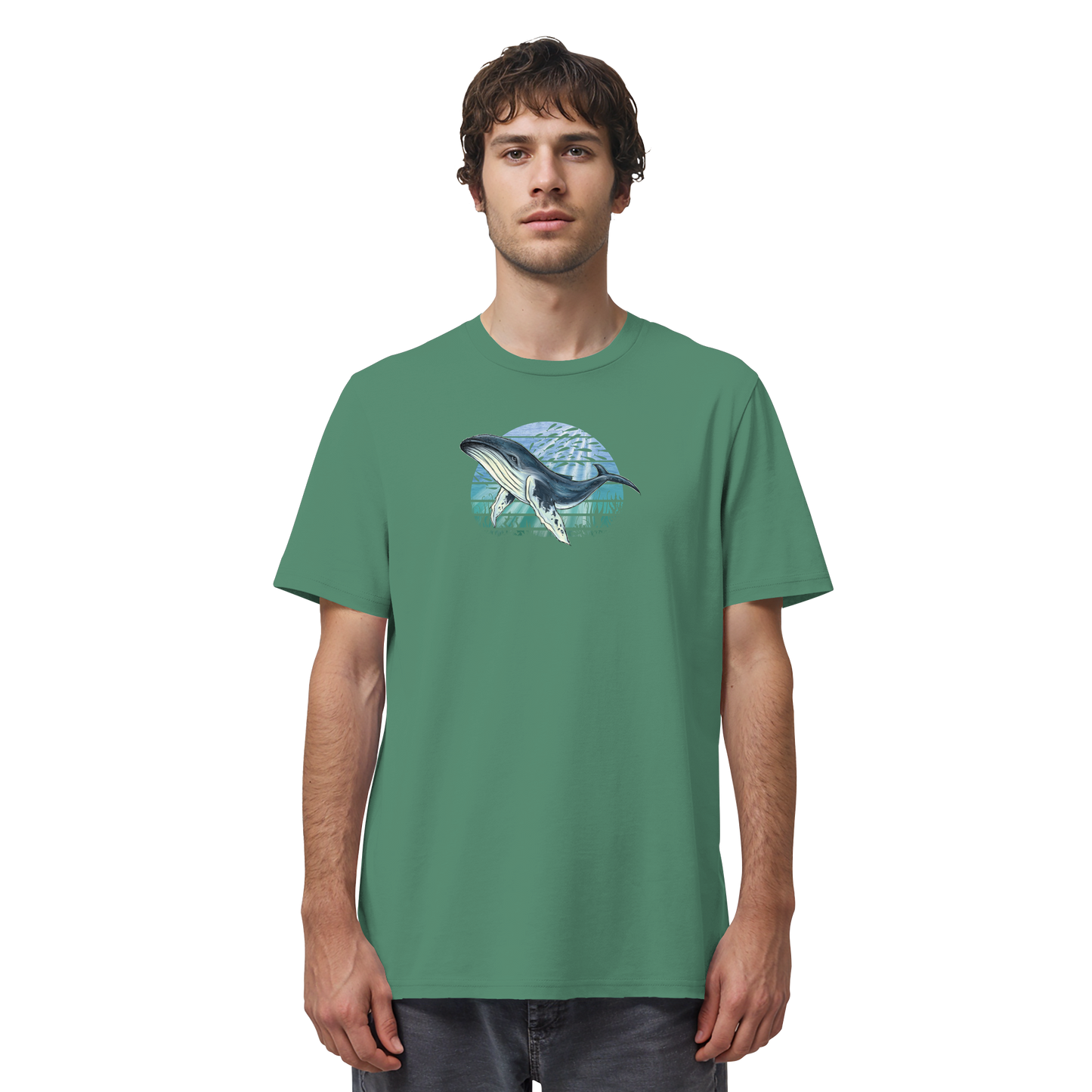 Retro Unterwasser Buckelwal - Organic Shirt