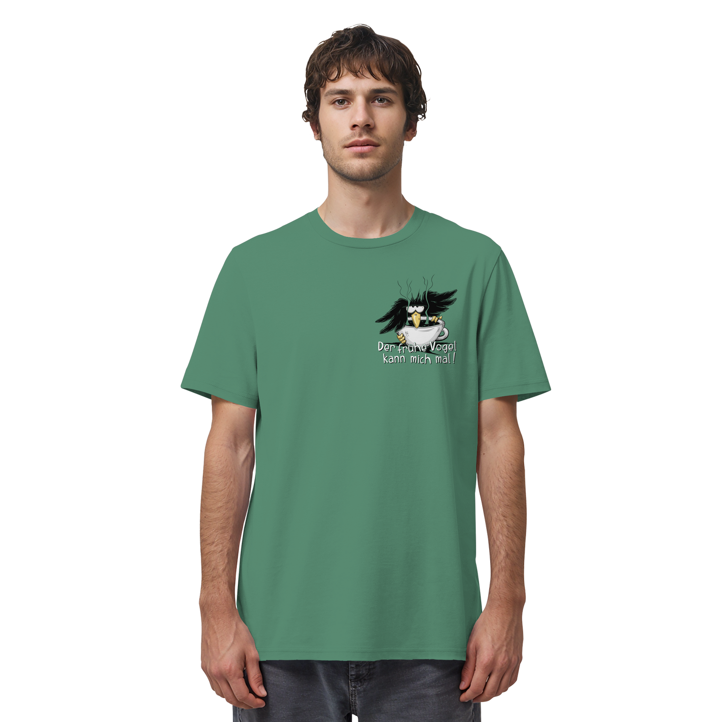 Der frühe Vogel kann mich mal | Kaffee Rabe - Organic Shirt