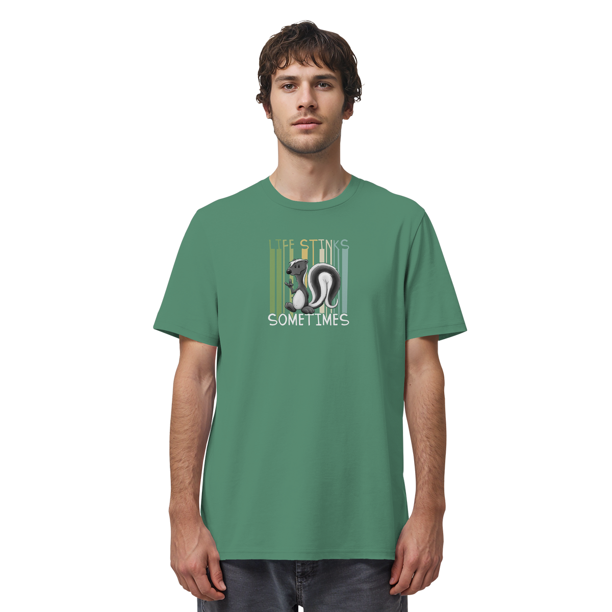 Life Stinks Sometimes Stinktier Weisheit - Organic Shirt