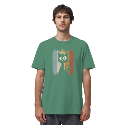 Retro Katze Silhouette - Organic Shirt