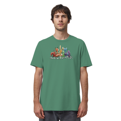 All Colors Matter! Regenbogen Tiere für Vielfalt - Organic Shirt