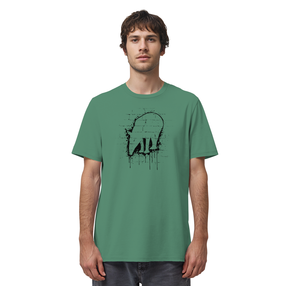 Urban Street Art Tapir Silhouette - Organic Shirt