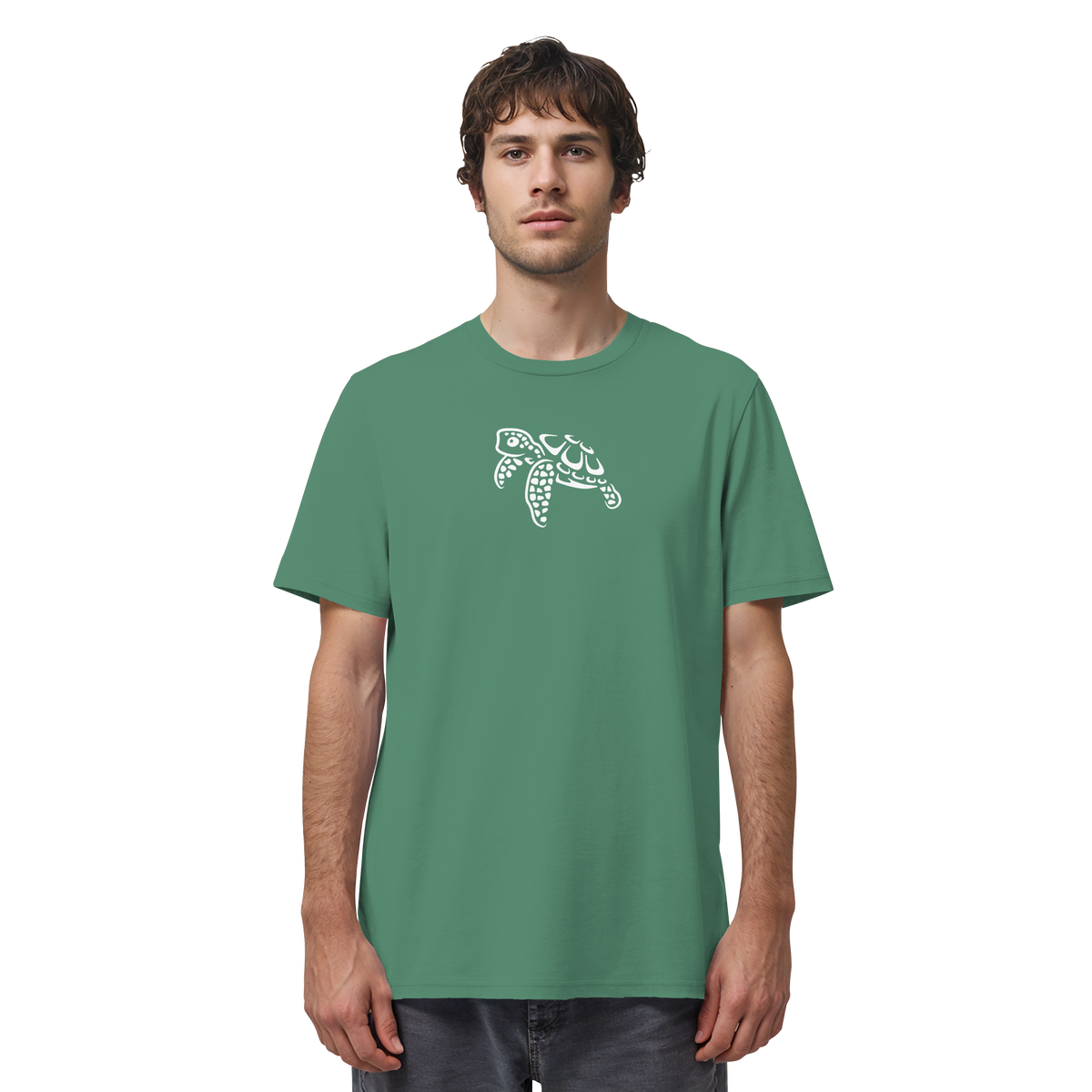 schwimmende Meeres-Schildkröte - Organic Shirt