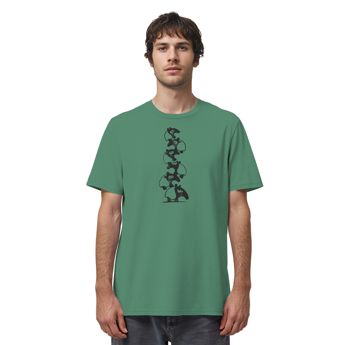 Lustiger Haufen aus Schabracken-Tapiren - Organic Shirt