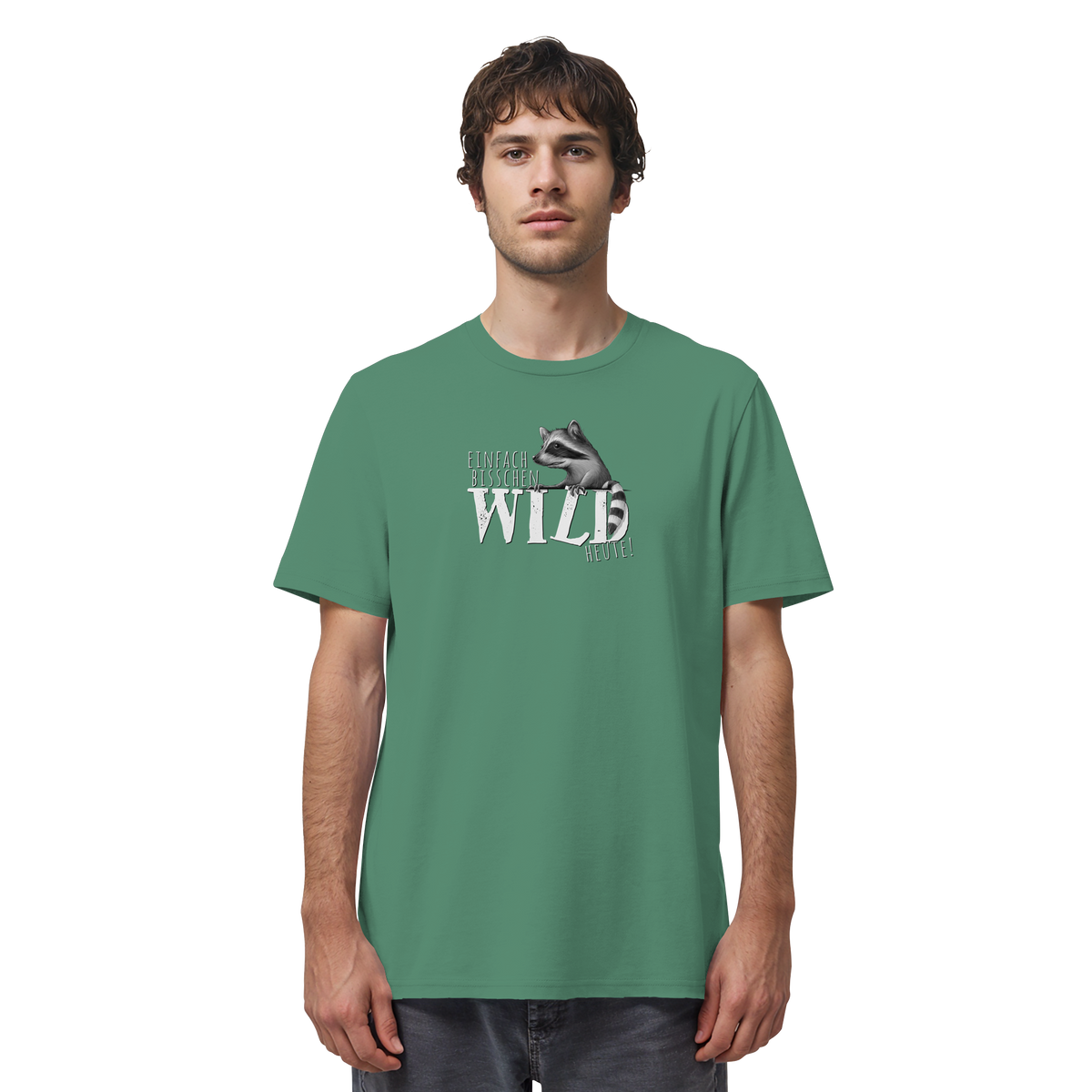 Bisschen wild heute! Waschbär - Organic Shirt