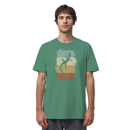 Retro Gecko Salamander Silhouette - Organic Shirt
