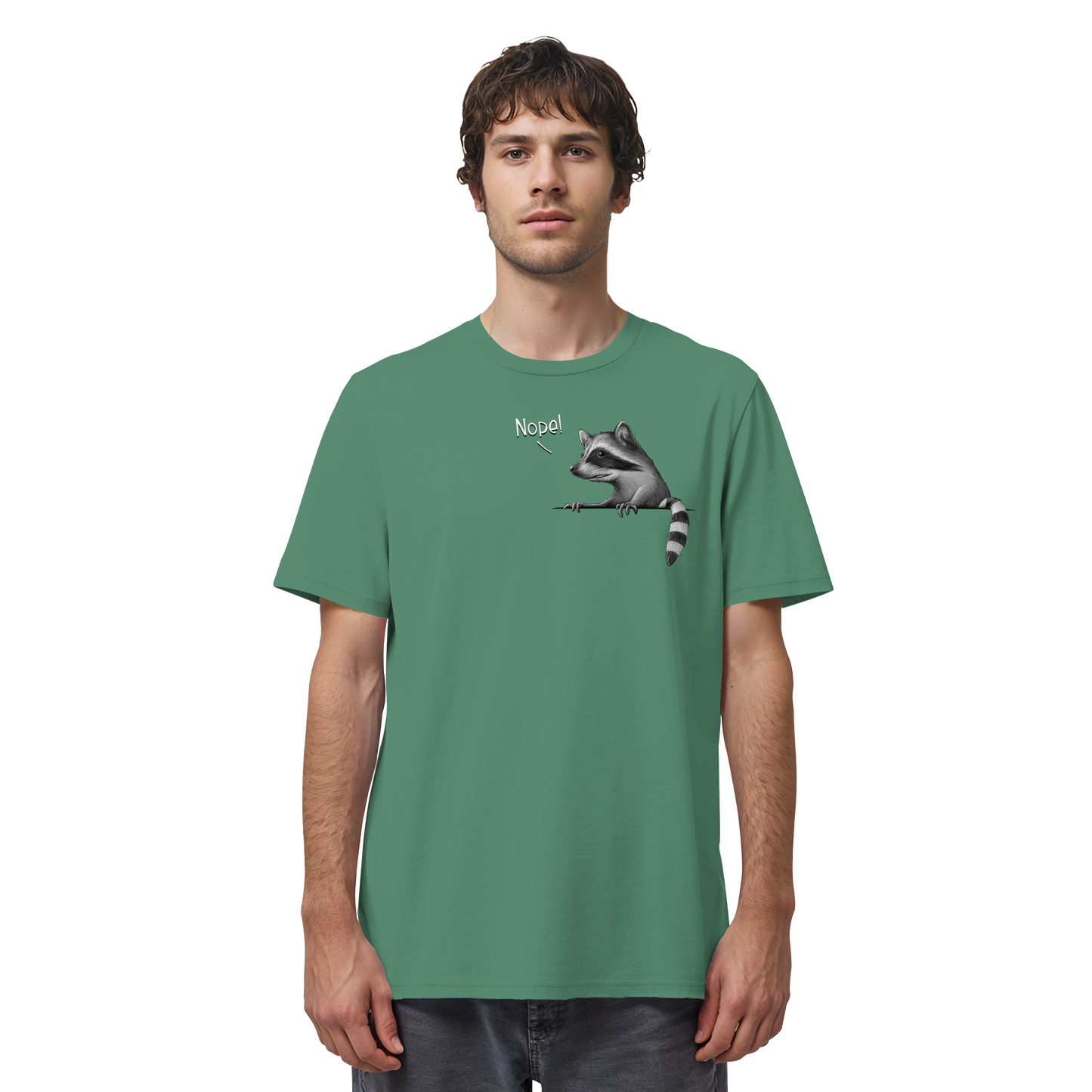 Nope! Frecher verwegener Waschbär - Organic Shirt
