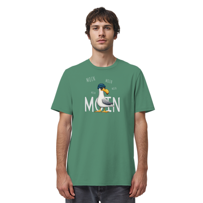 Moin Moin Lässige Hipster Möwe  - Organic Shirt
