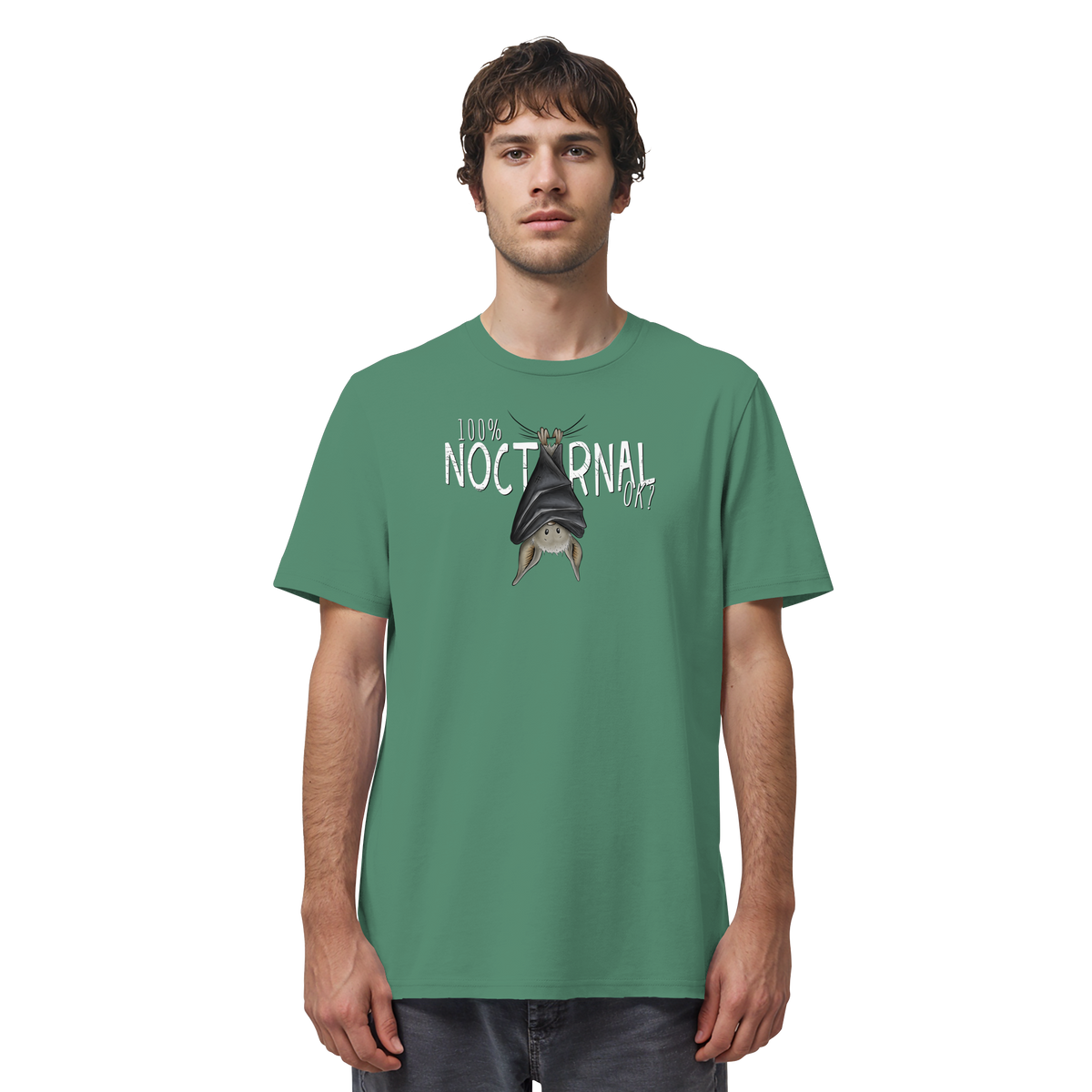 100% nachtaktive Fledermaus - Organic Shirt