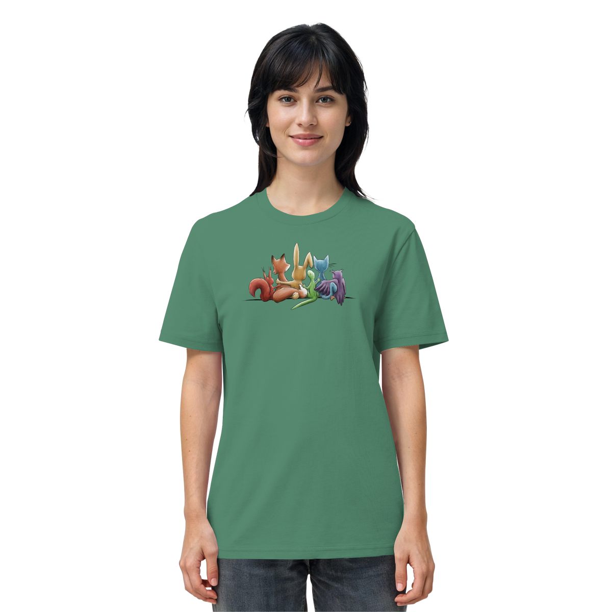 Regenbogen Tiere für Freundschaft, Toleranz und Vielfalt - Organic Shirt